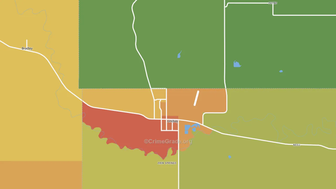 73052, OK Map of Drug-Related Crime Rates