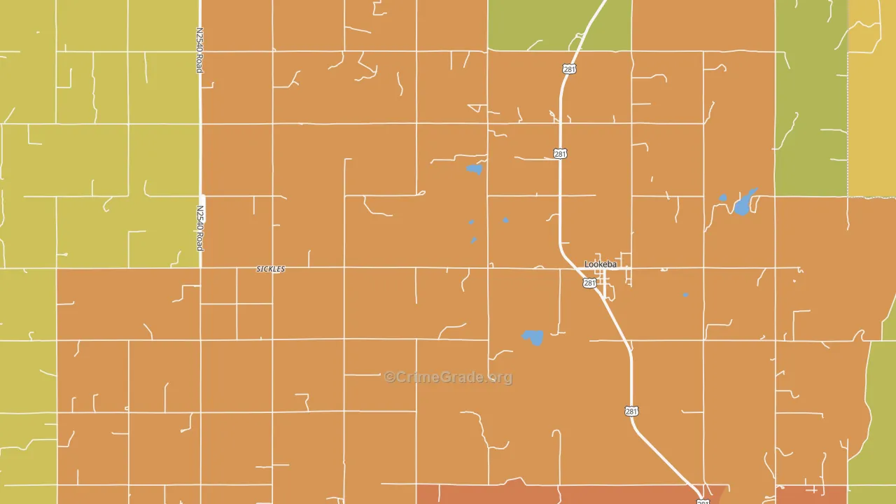 73053, OK Map of Drug-Related Crime Rates