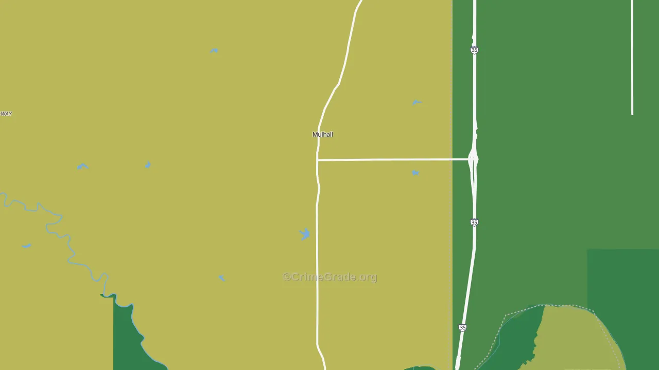 73063, OK Map of Drug-Related Crime Rates