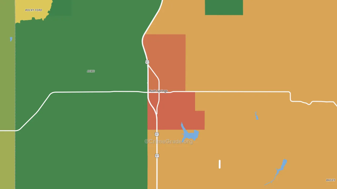 73082, OK Map of Drug-Related Crime Rates