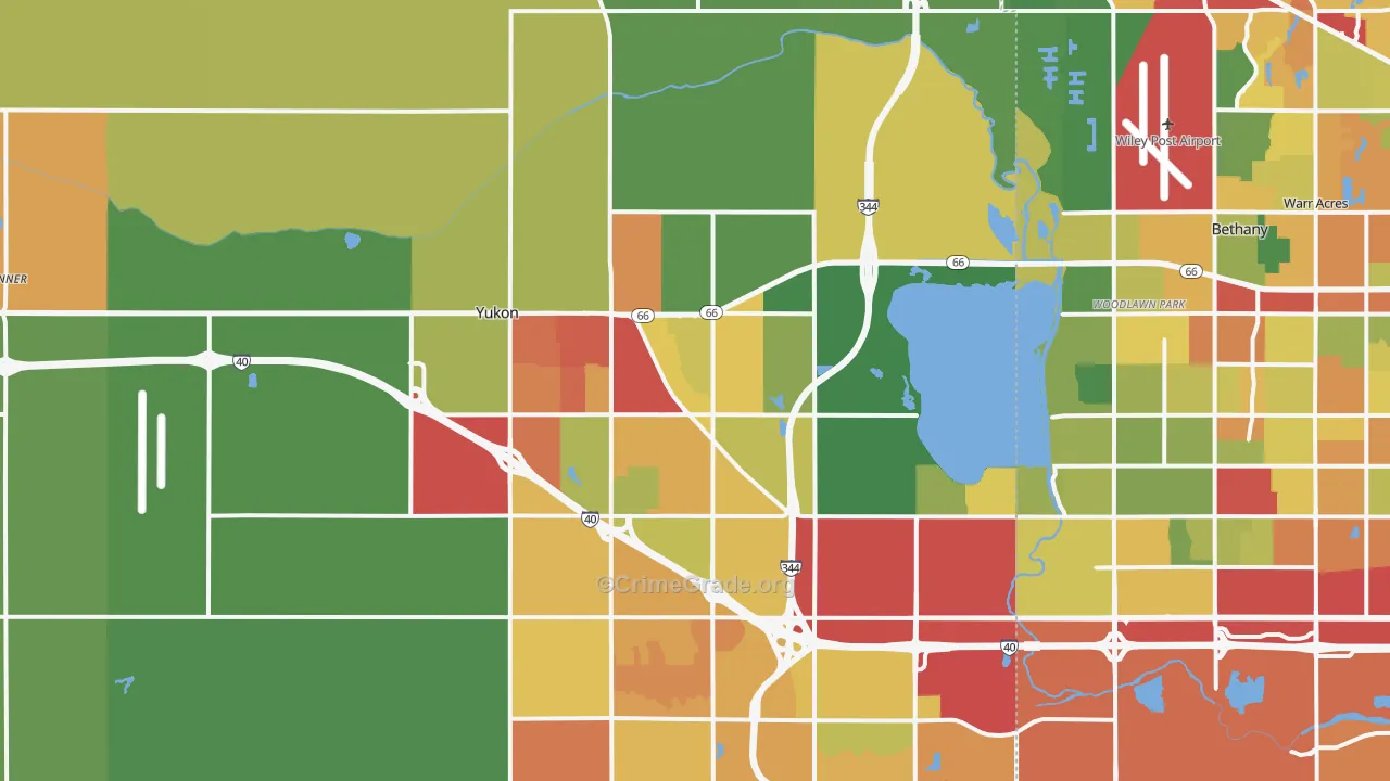 73099, OK Map of Drug-Related Crime Rates