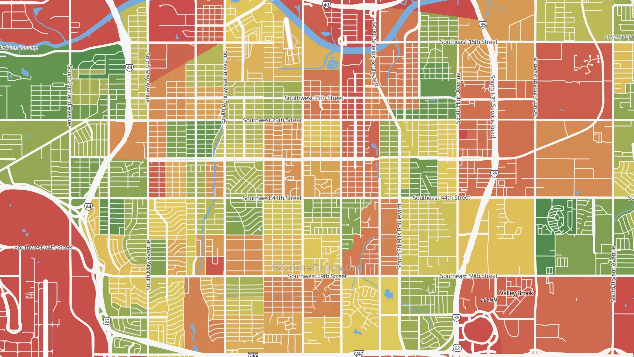 73109, OK Map of Drug-Related Crime Rates