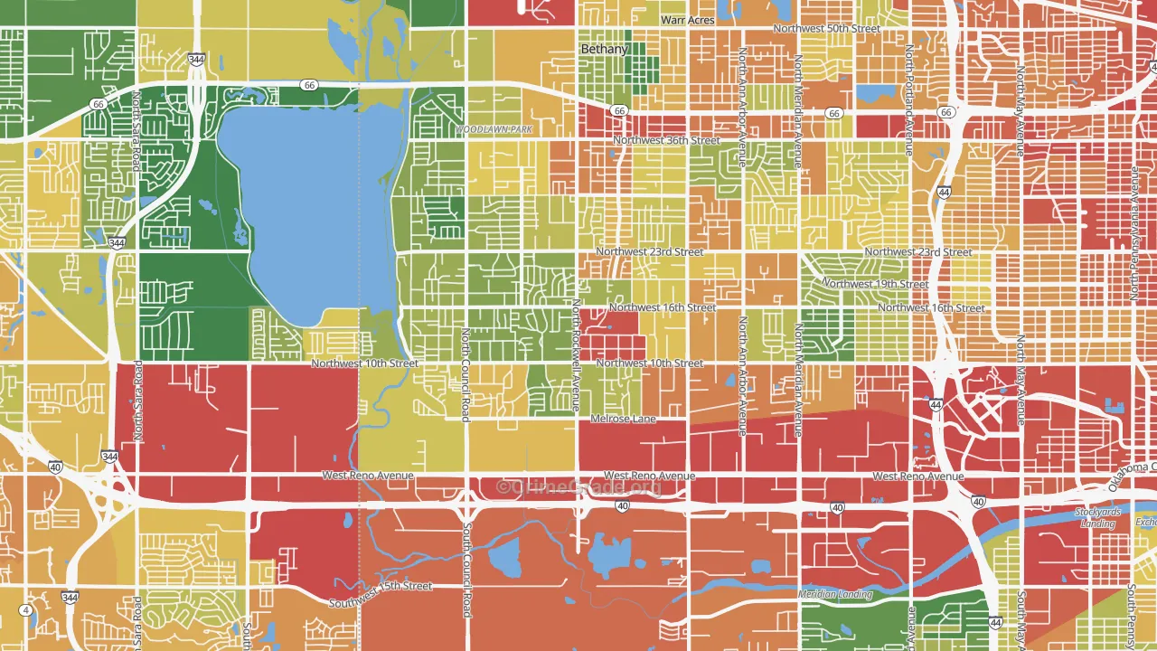 73127, OK Map of Drug-Related Crime Rates