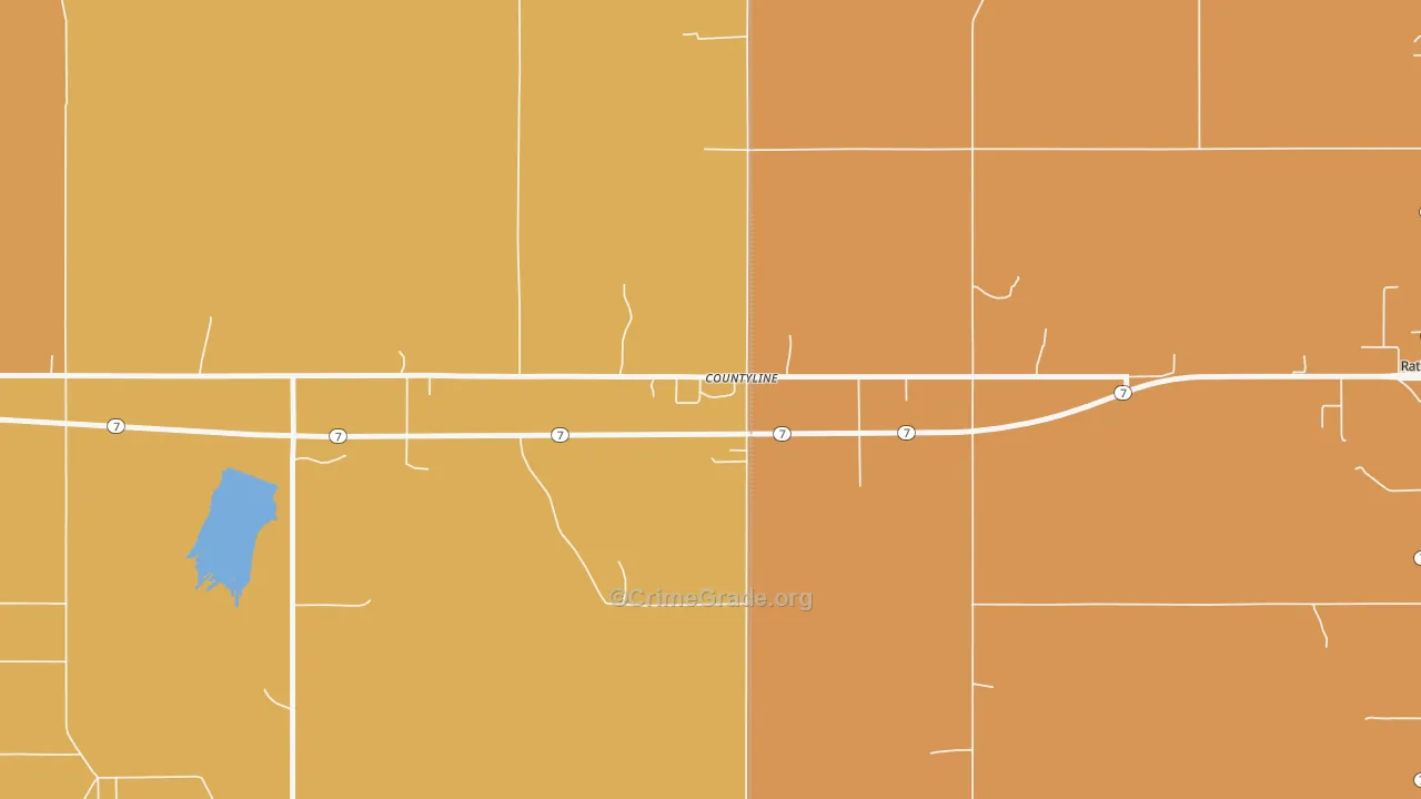 73425, OK Map of Drug-Related Crime Rates