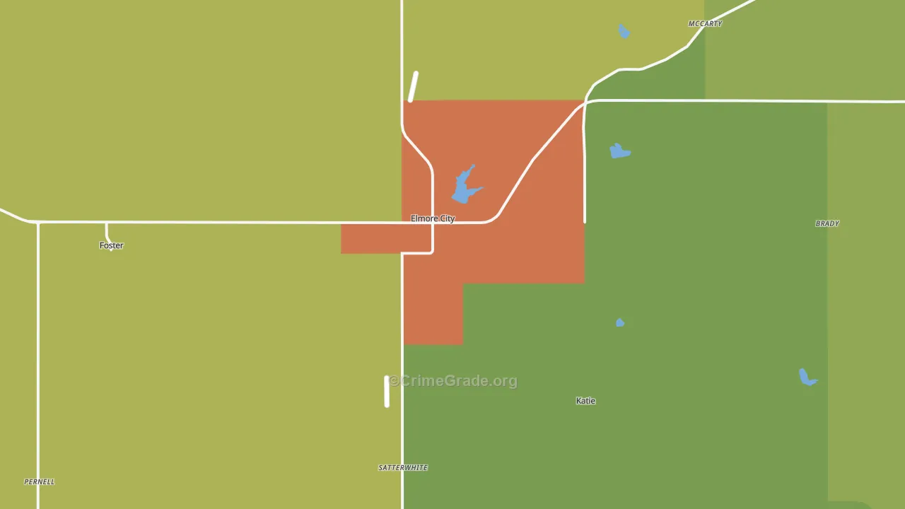 73433, OK Map of Drug-Related Crime Rates