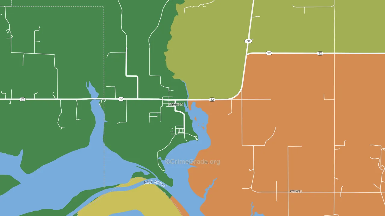 73440, OK Map of Drug-Related Crime Rates