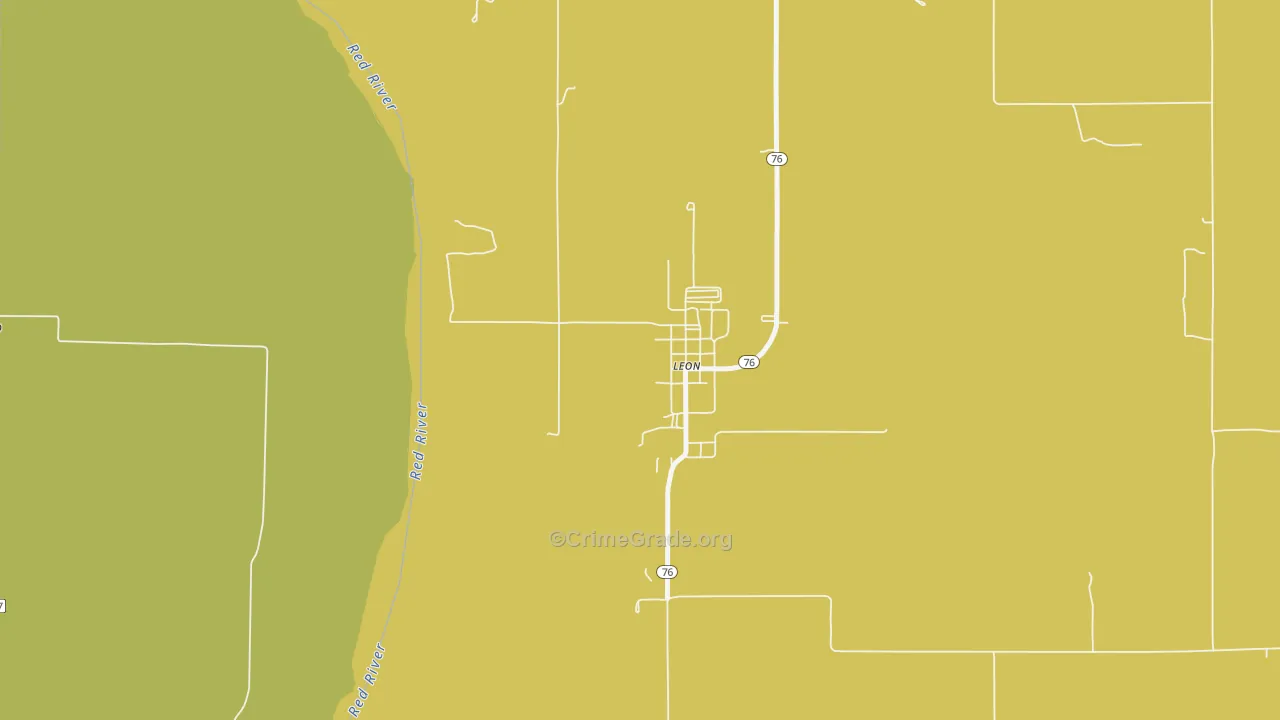 73441, OK Map of Drug-Related Crime Rates