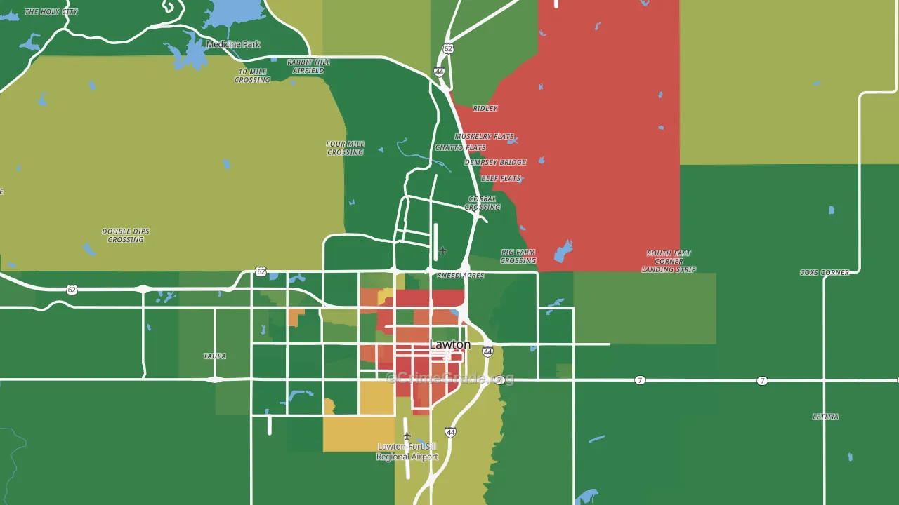 73507, OK Map of Drug-Related Crime Rates