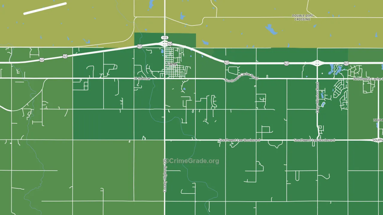 73527, OK Map of Drug-Related Crime Rates