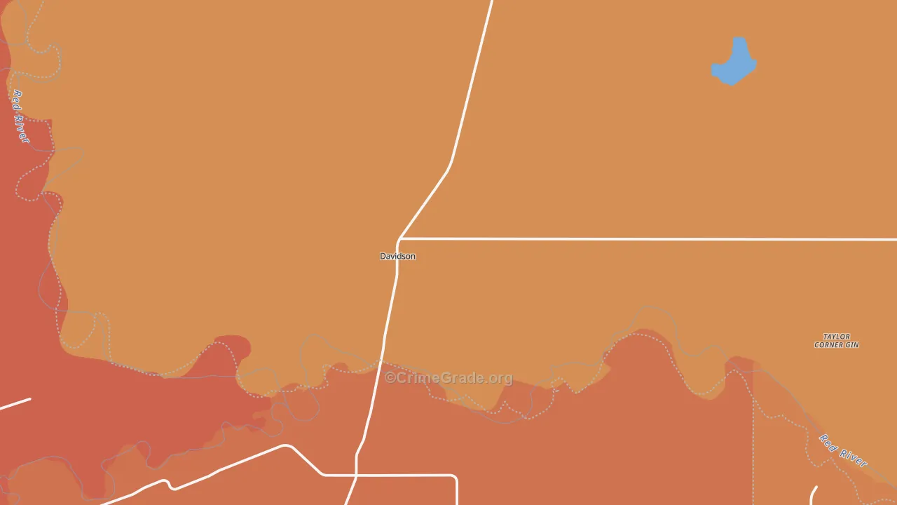 73530, OK Map of Drug-Related Crime Rates