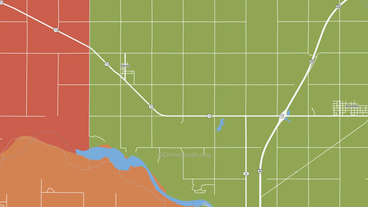 73531, OK Map of Drug-Related Crime Rates