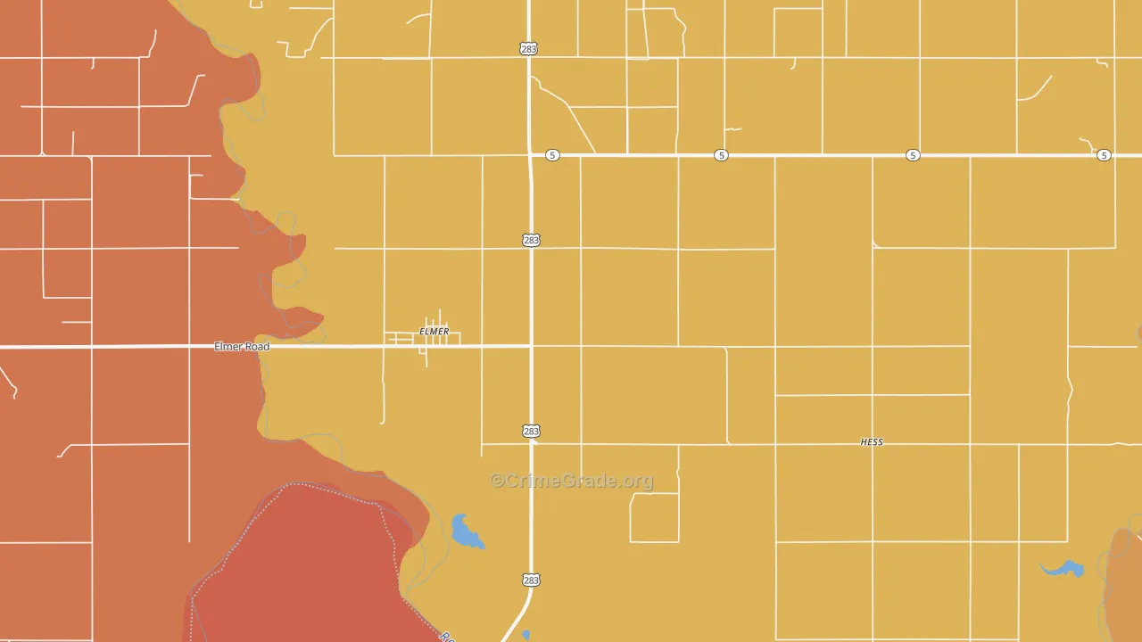 73539, OK Map of Drug-Related Crime Rates
