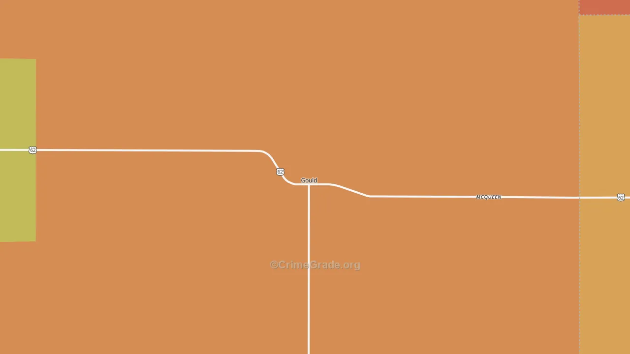 73544, OK Map of Drug-Related Crime Rates