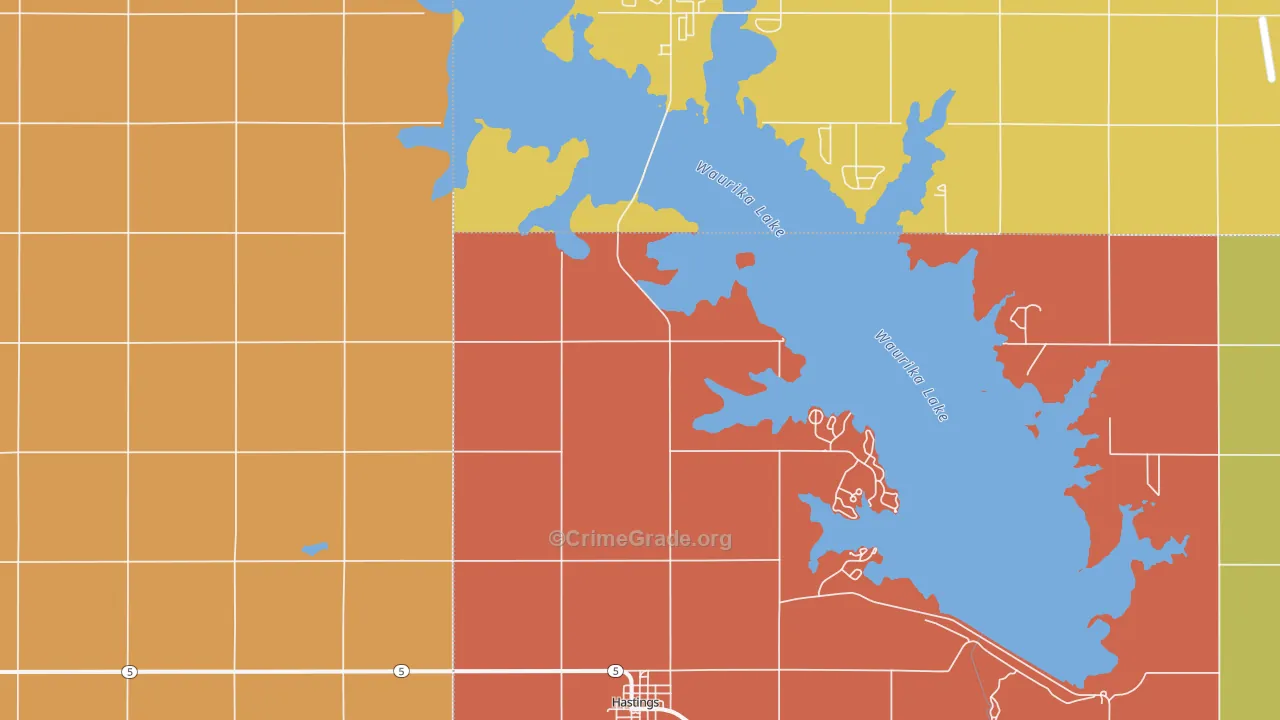 73548, OK Map of Drug-Related Crime Rates