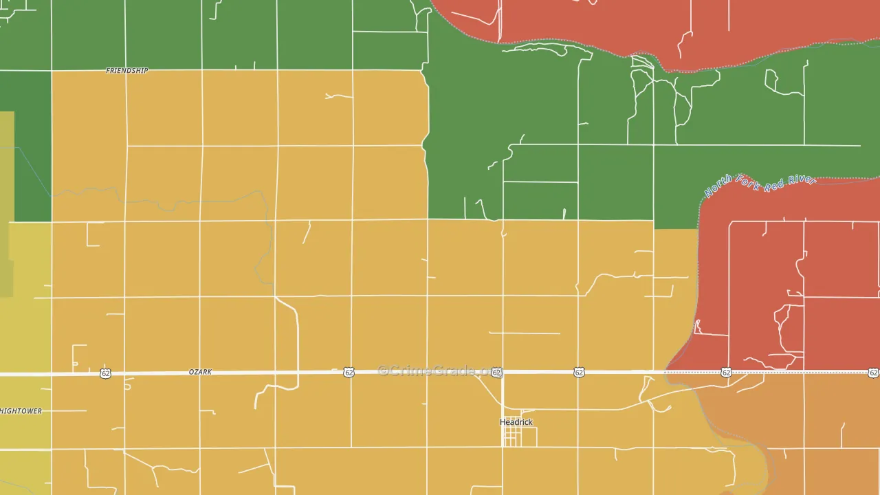 73549, OK Map of Drug-Related Crime Rates