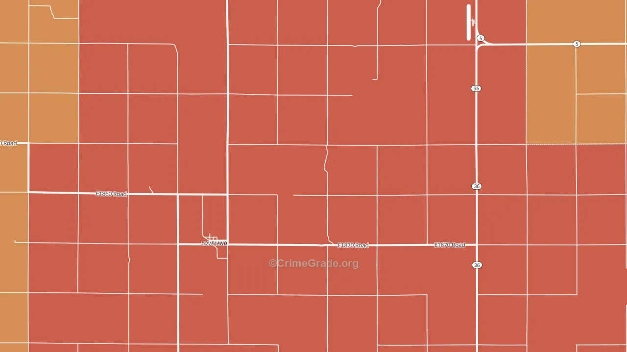 73553, OK Map of Drug-Related Crime Rates