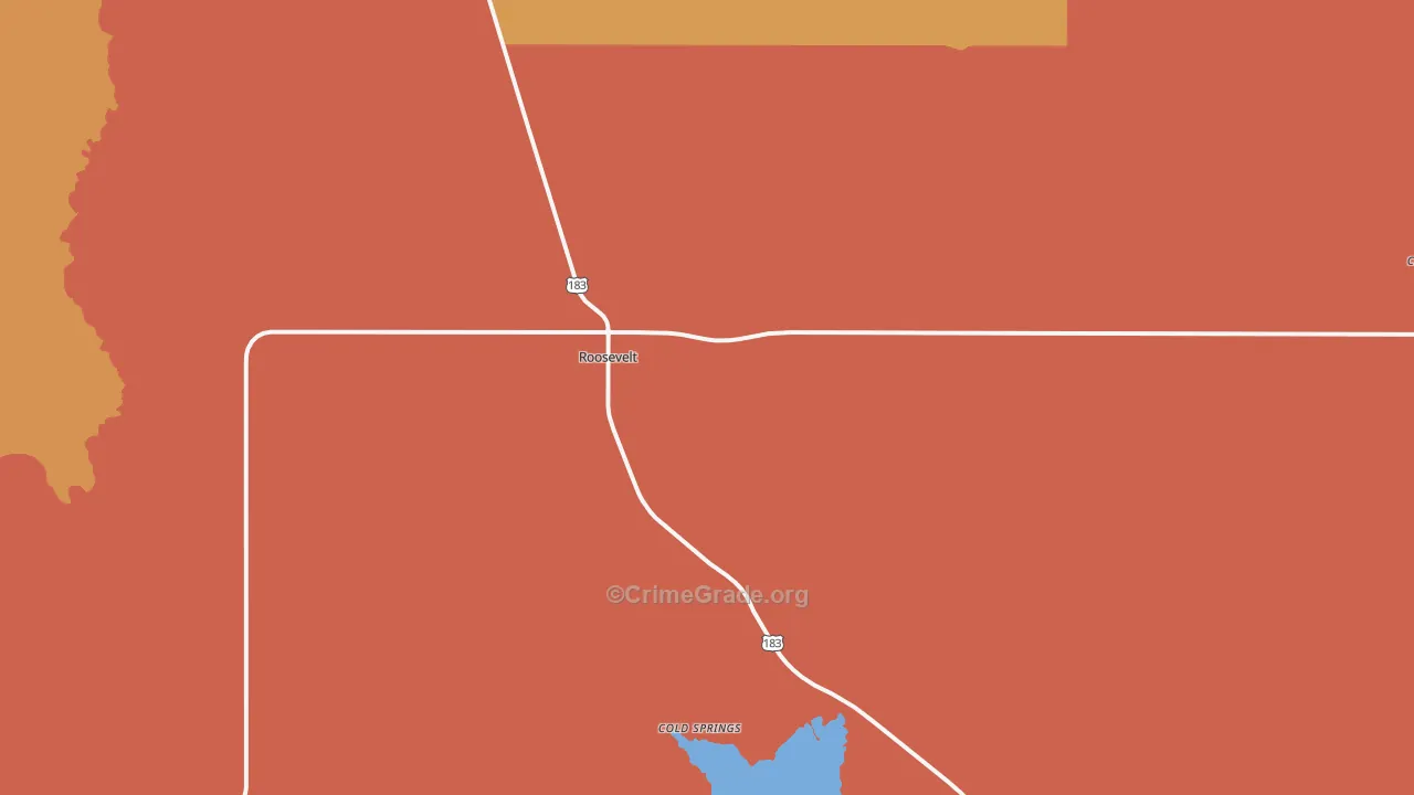 73564, OK Map of Drug-Related Crime Rates
