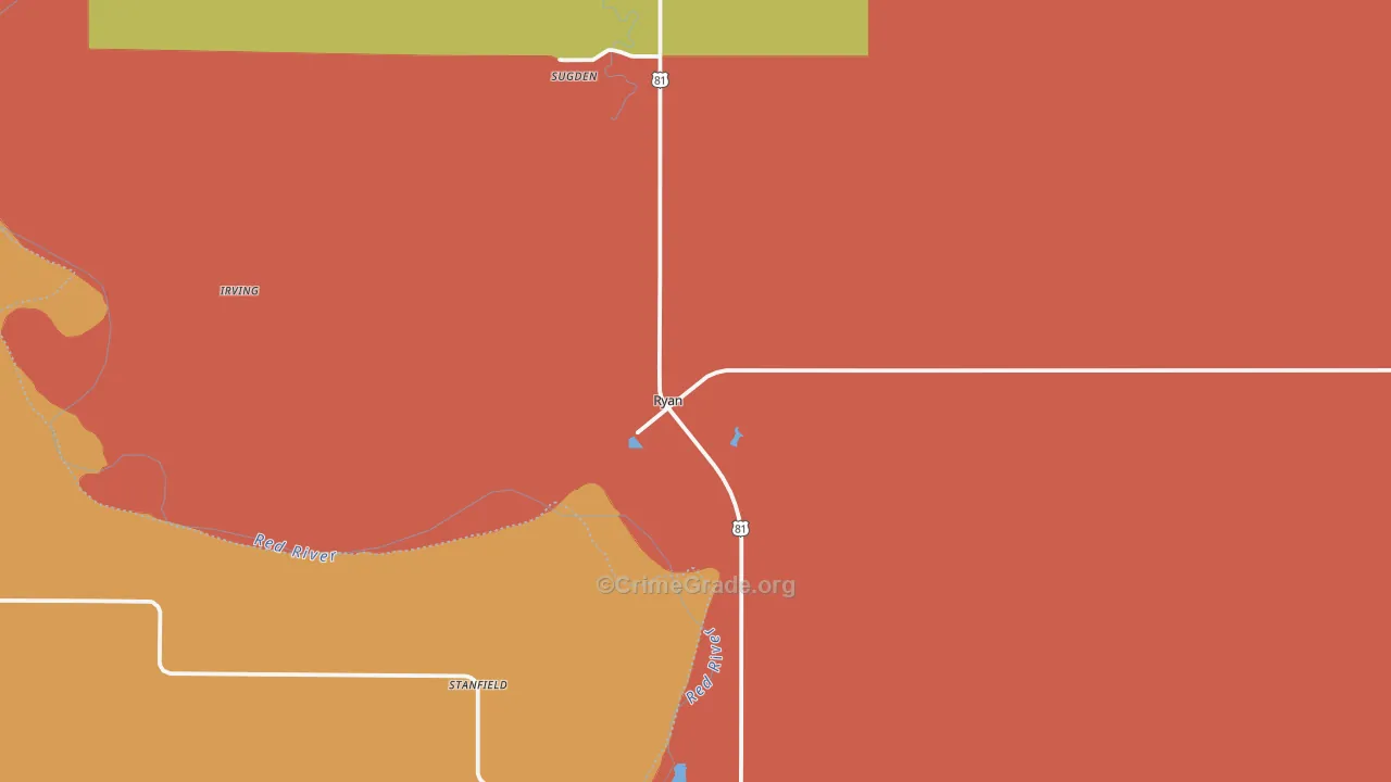 73565, OK Map of Drug-Related Crime Rates