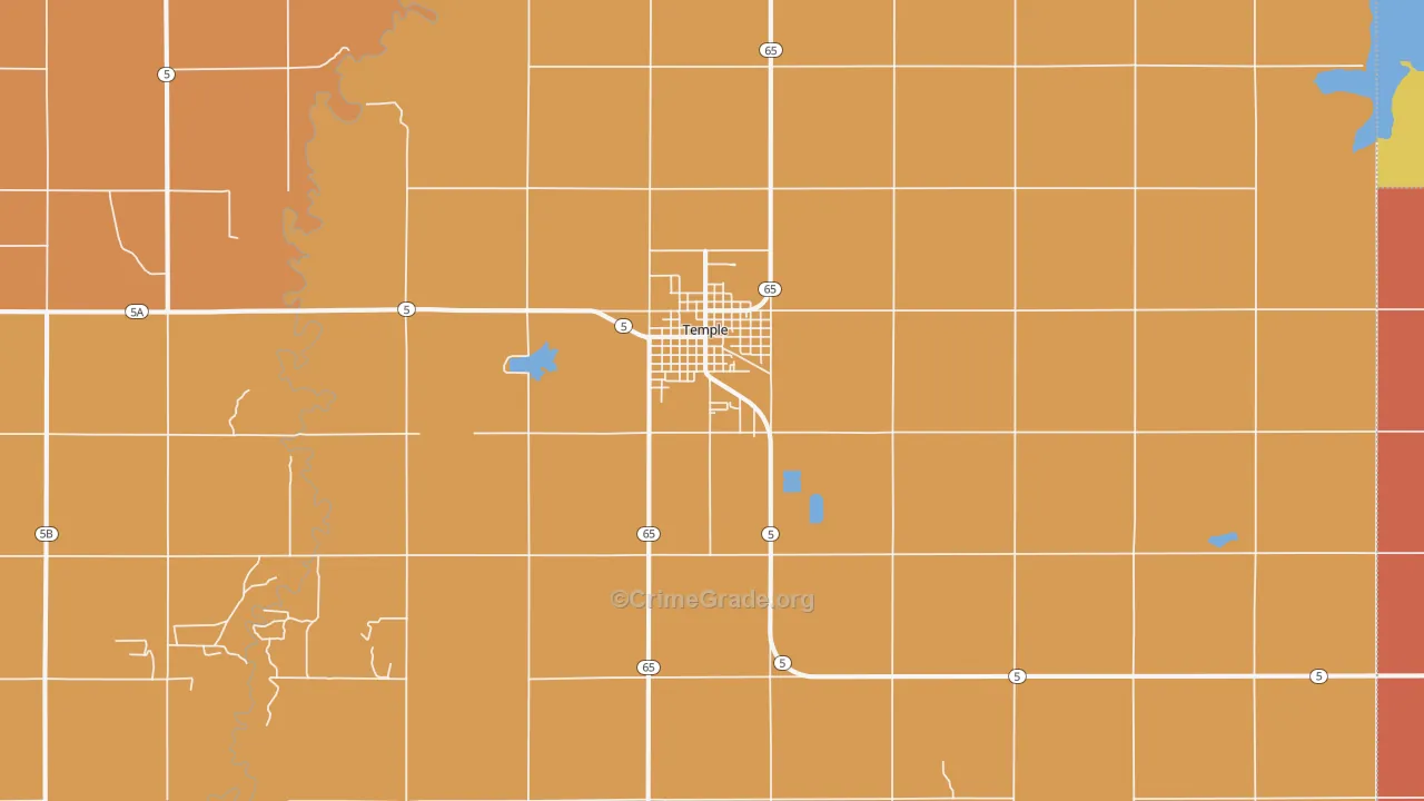 73568, OK Map of Drug-Related Crime Rates