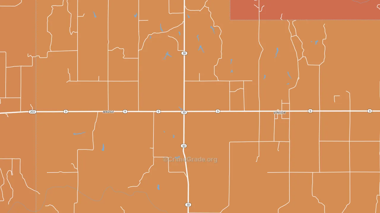 73571, OK Map of Drug-Related Crime Rates