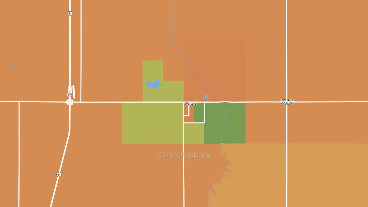 73572, OK Map of Drug-Related Crime Rates