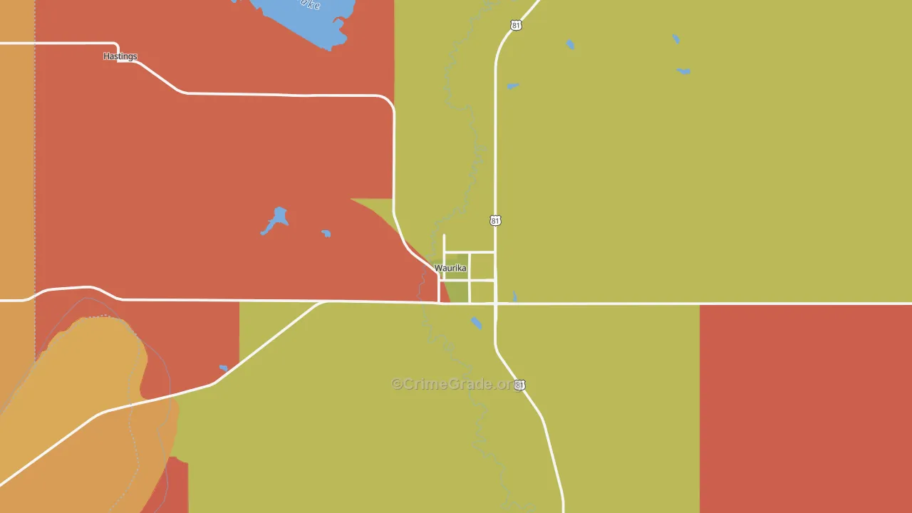 73573, OK Map of Drug-Related Crime Rates