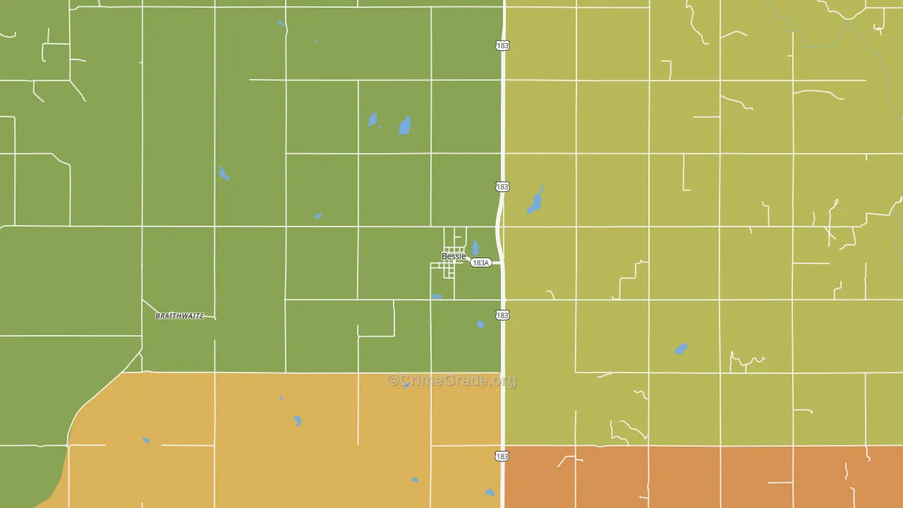 73622, OK Map of Drug-Related Crime Rates