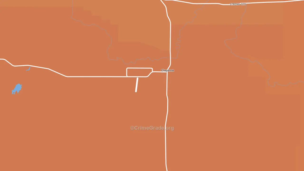73628, OK Map of Drug-Related Crime Rates