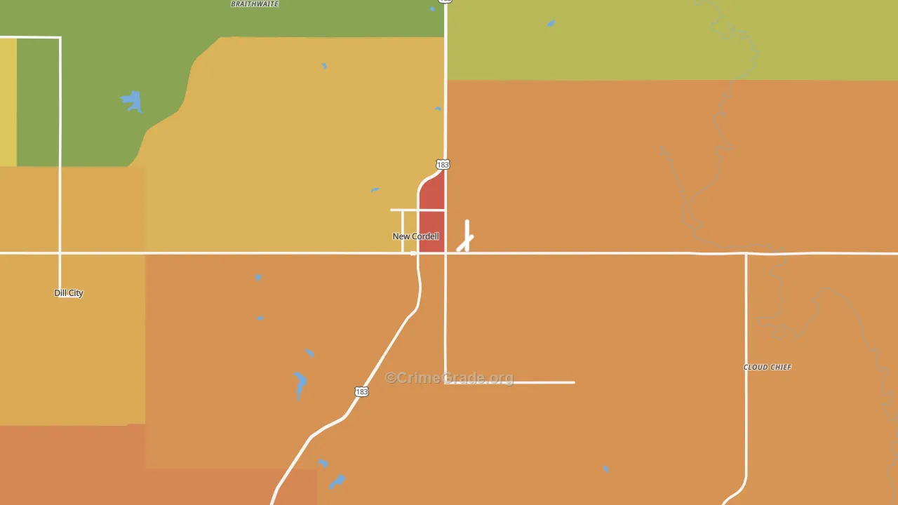 73632, OK Map of Drug-Related Crime Rates