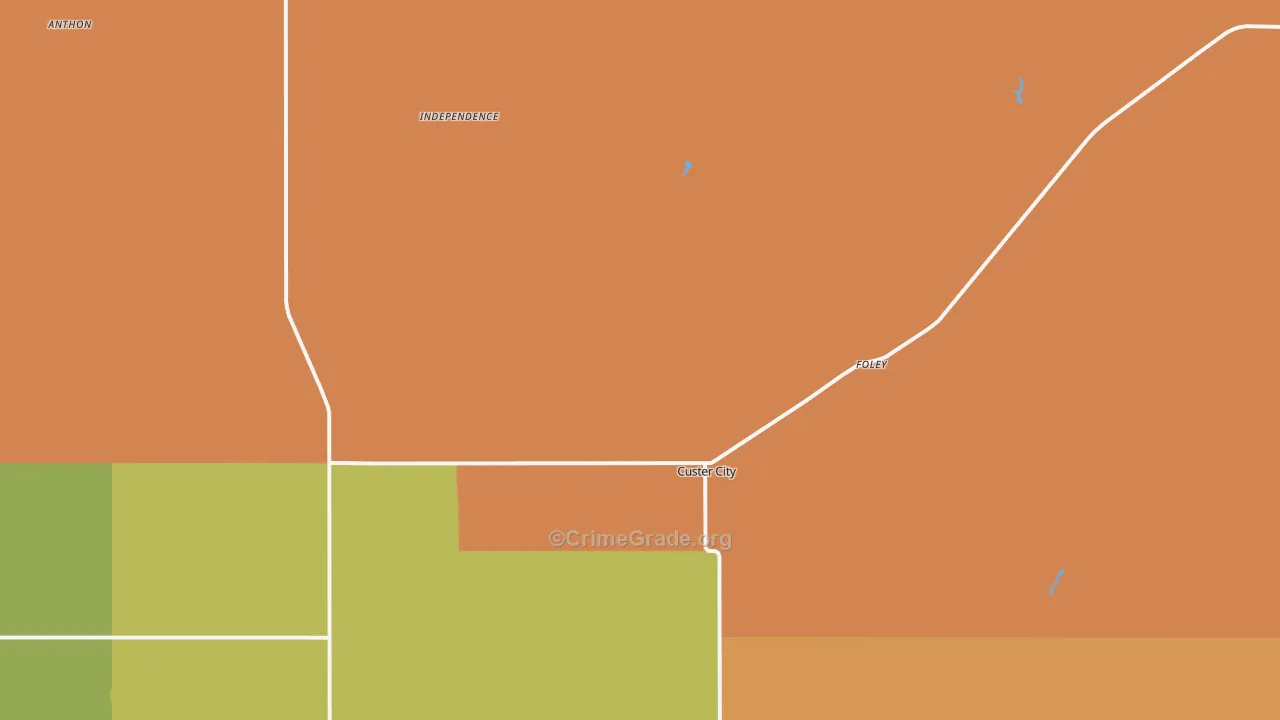 73639, OK Map of Drug-Related Crime Rates
