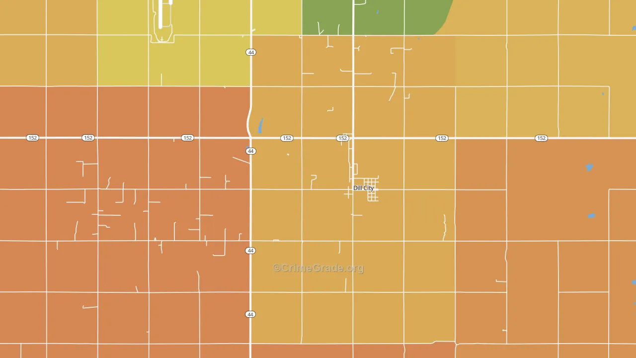 73641, OK Map of Drug-Related Crime Rates