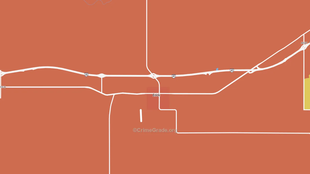 73645, OK Map of Drug-Related Crime Rates