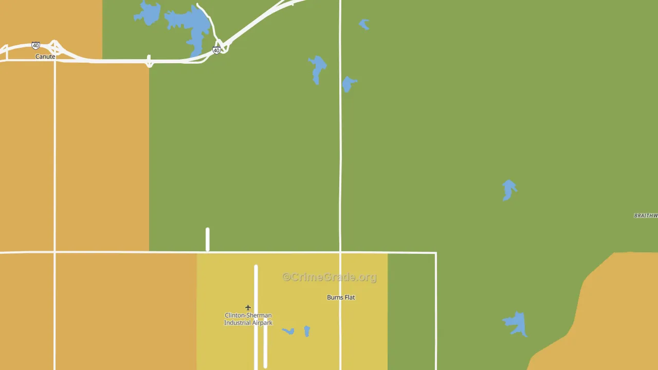 73647, OK Map of Drug-Related Crime Rates