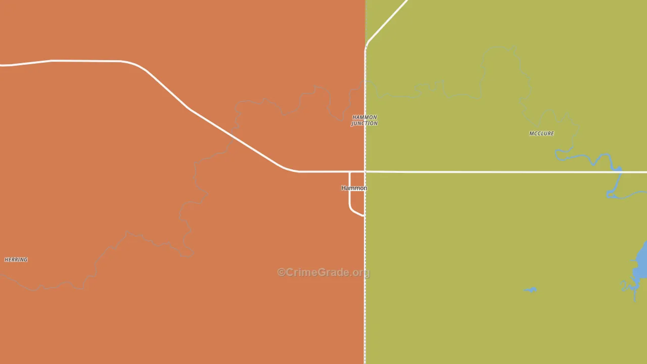 73650, OK Map of Drug-Related Crime Rates