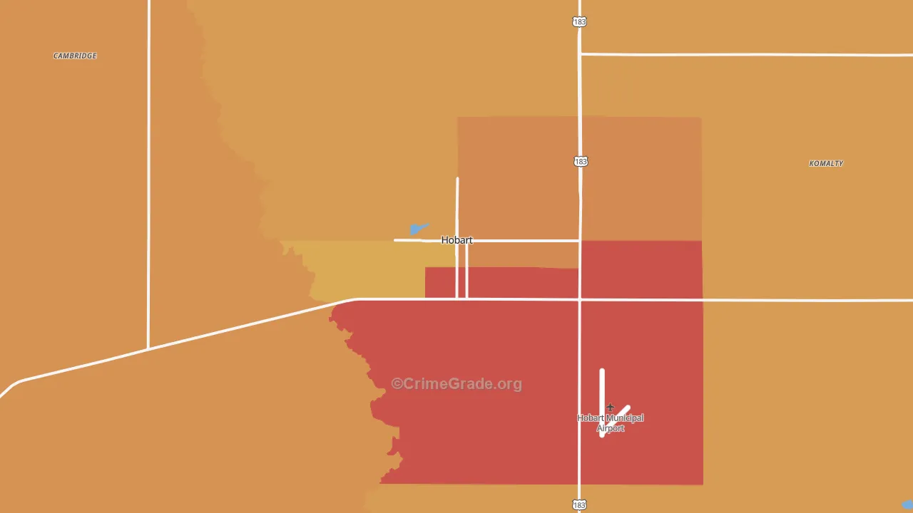 73651, OK Map of Drug-Related Crime Rates