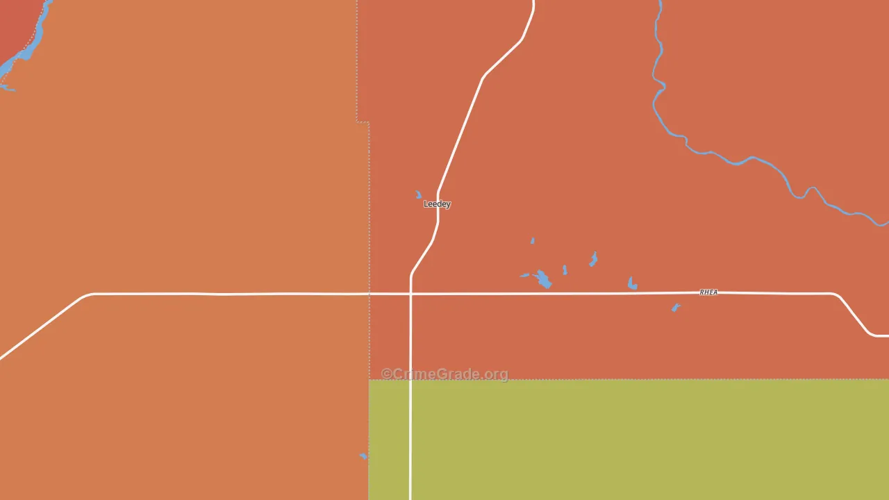 73654, OK Map of Drug-Related Crime Rates