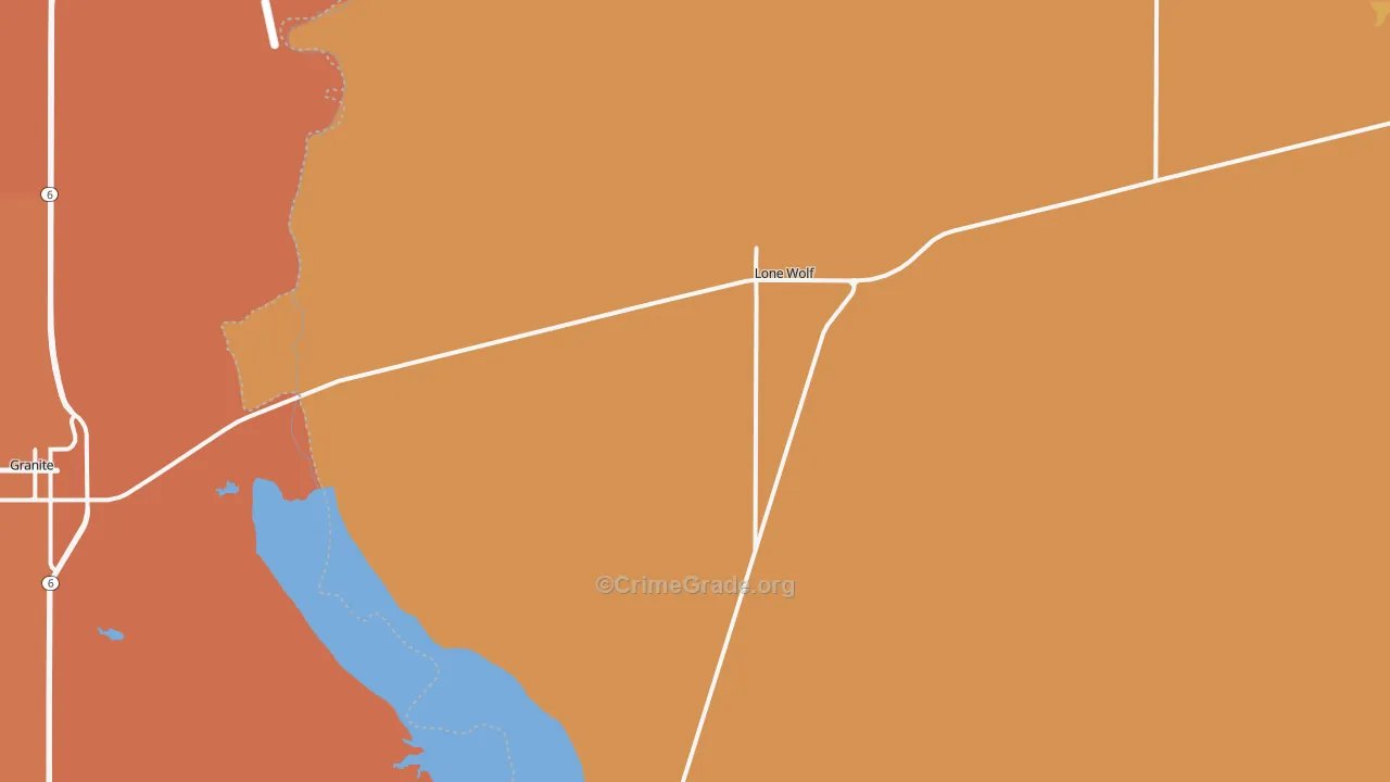 73655, OK Map of Drug-Related Crime Rates