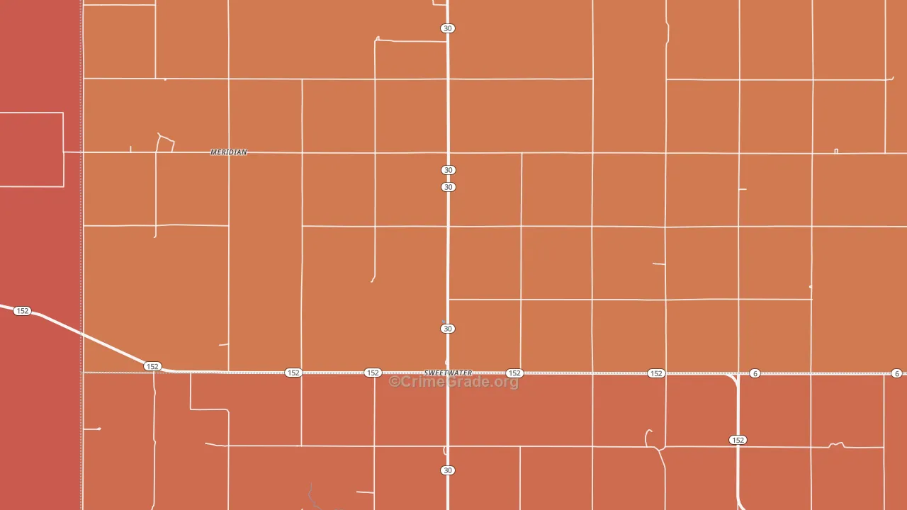 73666, OK Map of Drug-Related Crime Rates