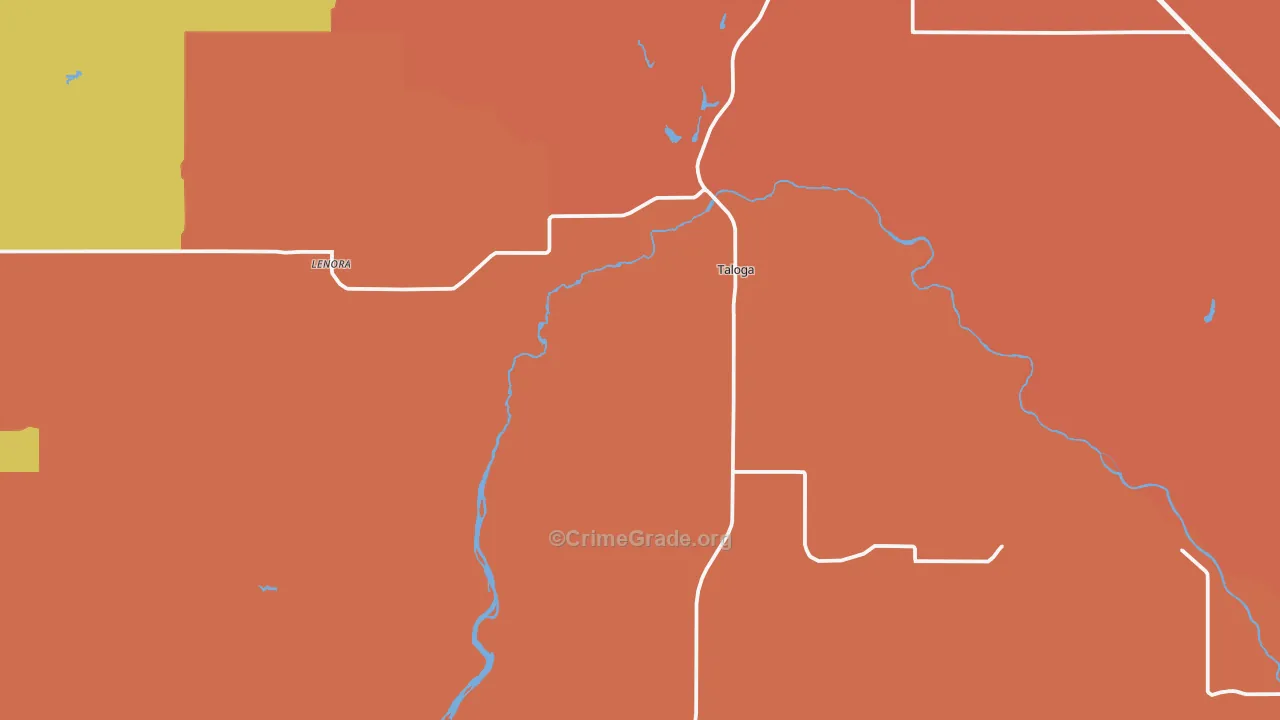 73667, OK Map of Drug-Related Crime Rates