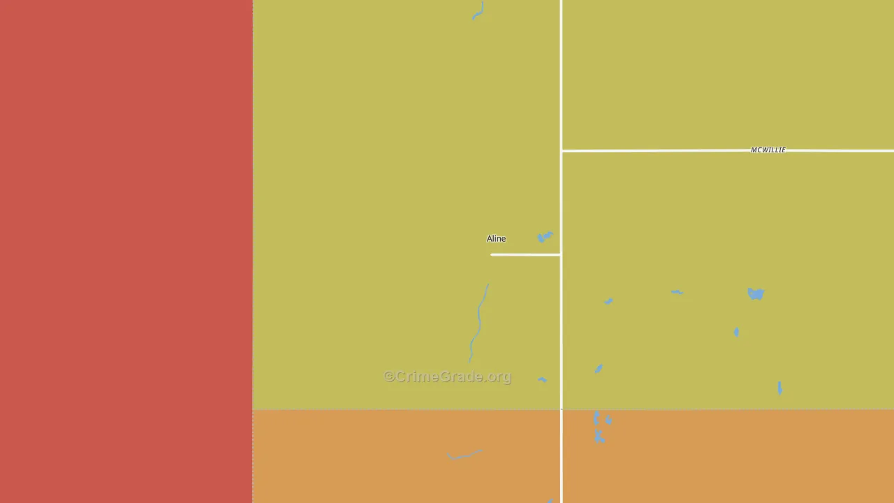 73716, OK Map of Drug-Related Crime Rates