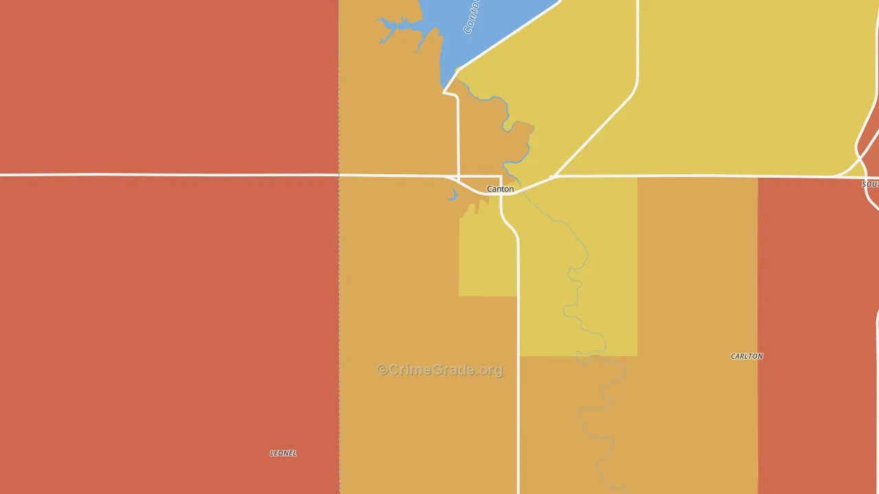 73724, OK Map of Drug-Related Crime Rates