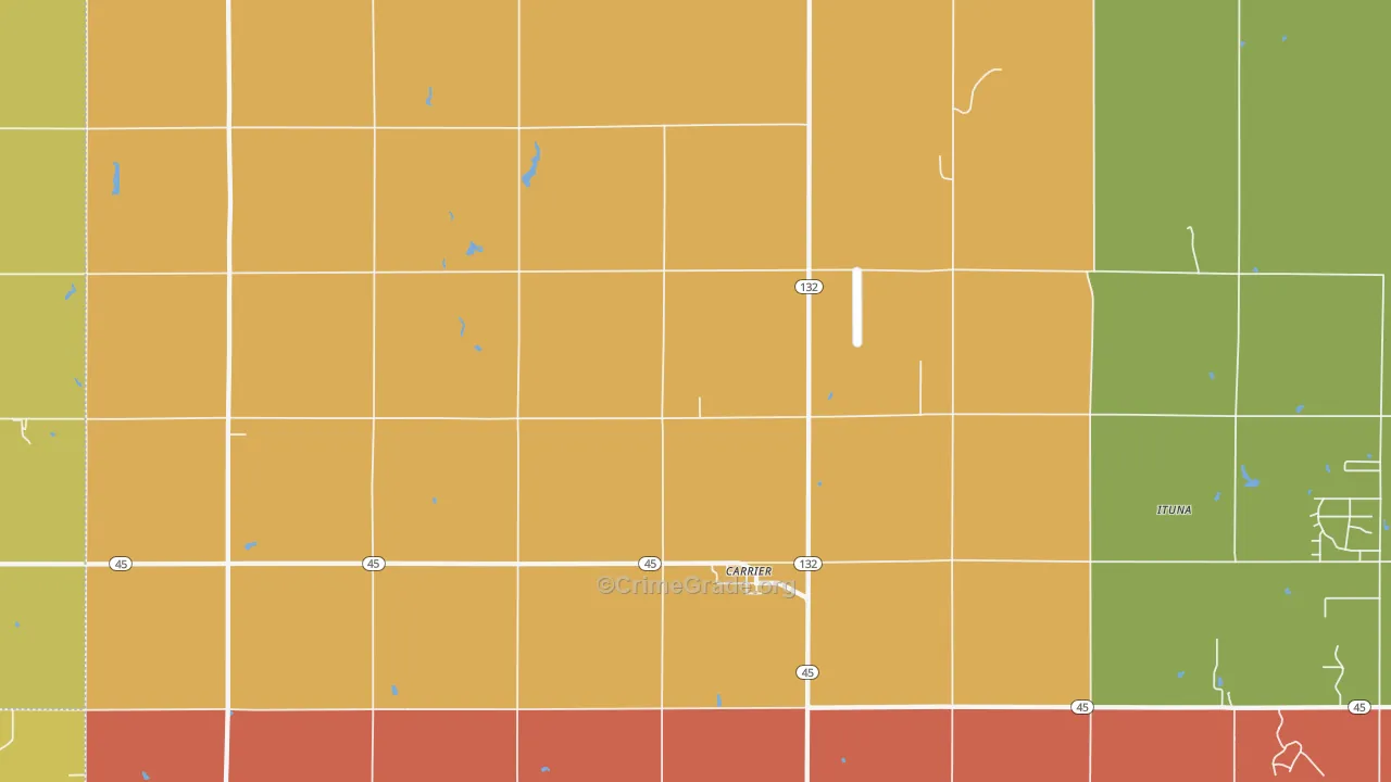 73727, OK Map of Drug-Related Crime Rates