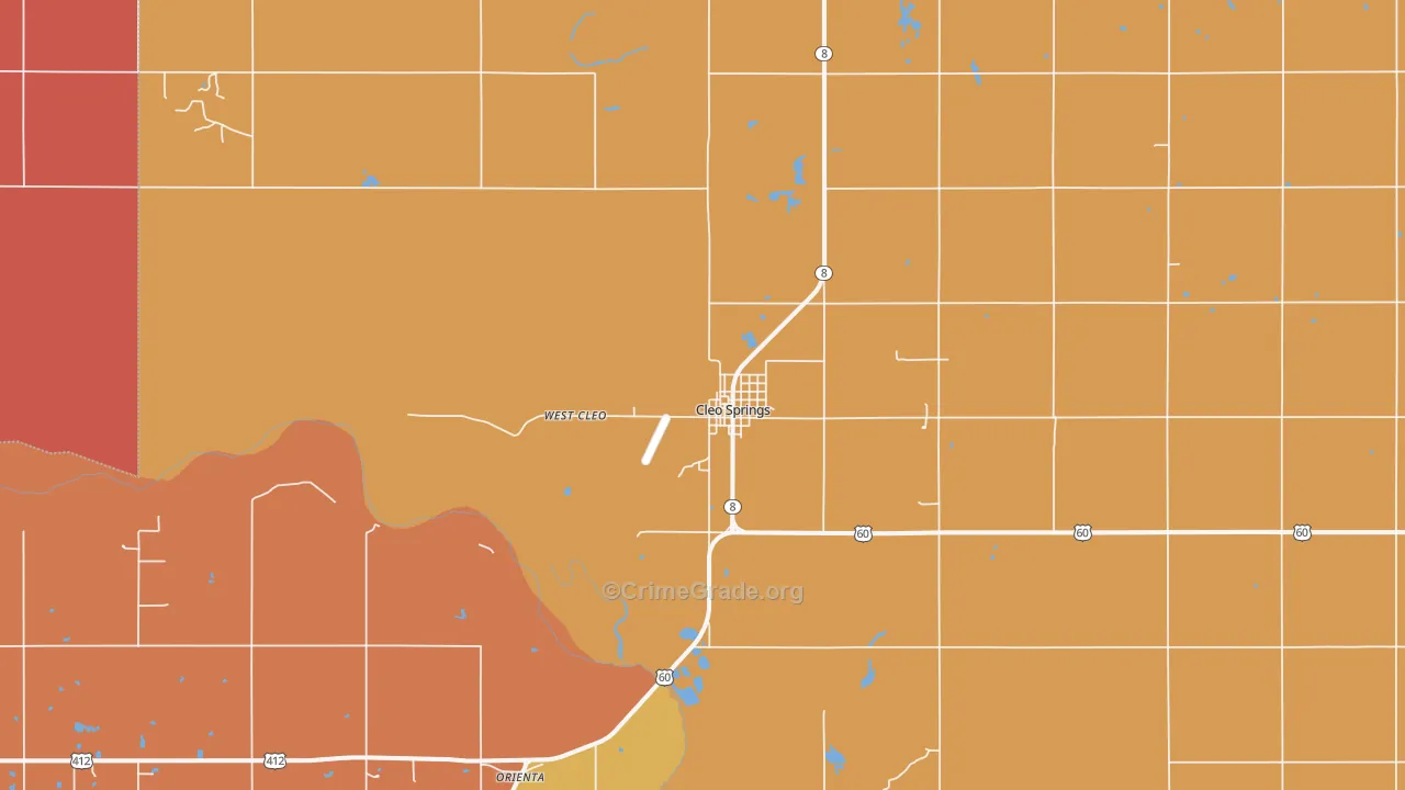 73729, OK Map of Drug-Related Crime Rates