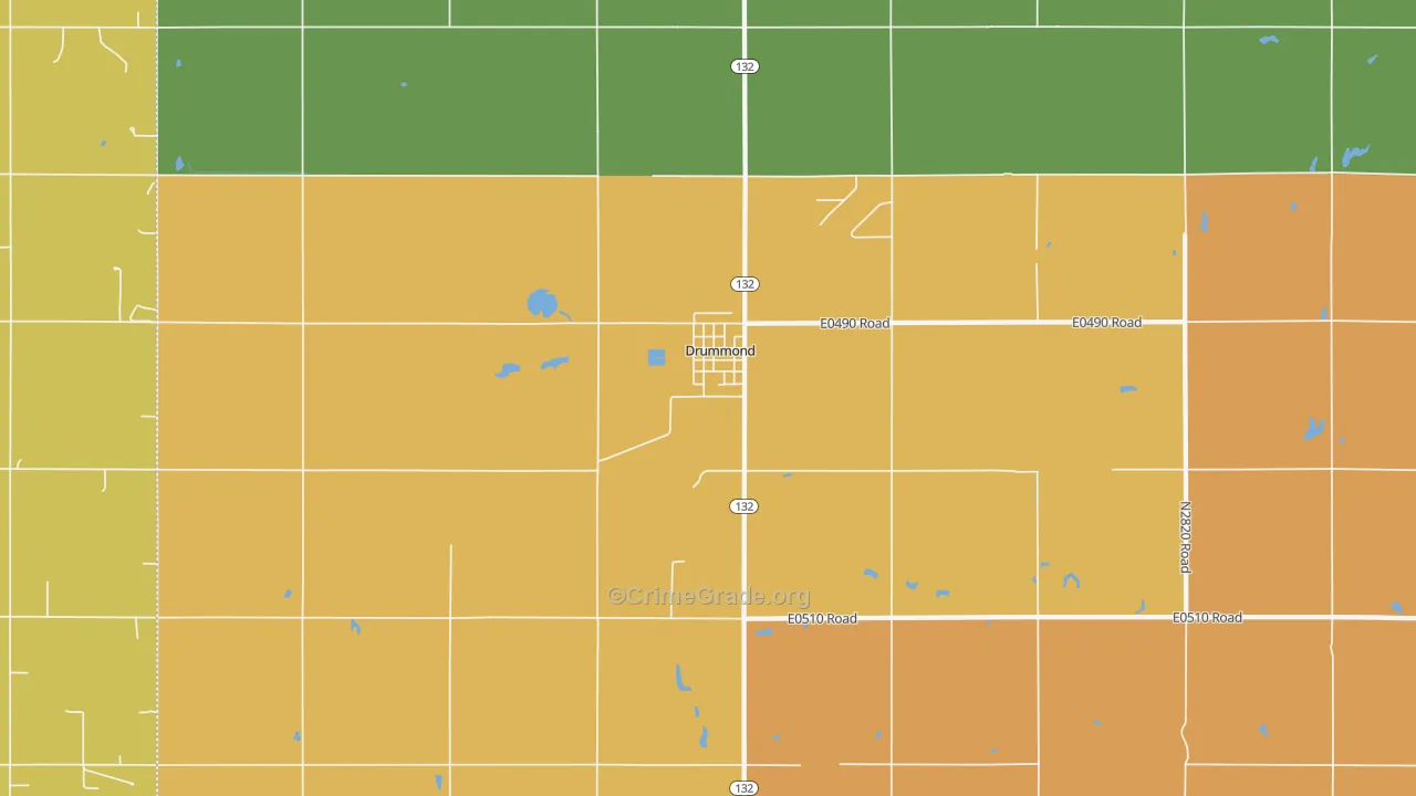 73735, OK Map of Drug-Related Crime Rates