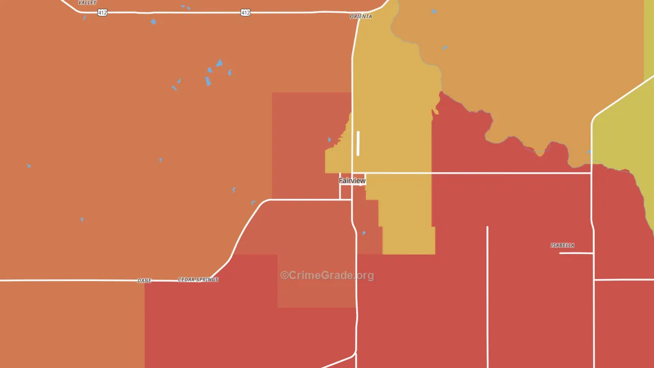 73737, OK Map of Drug-Related Crime Rates
