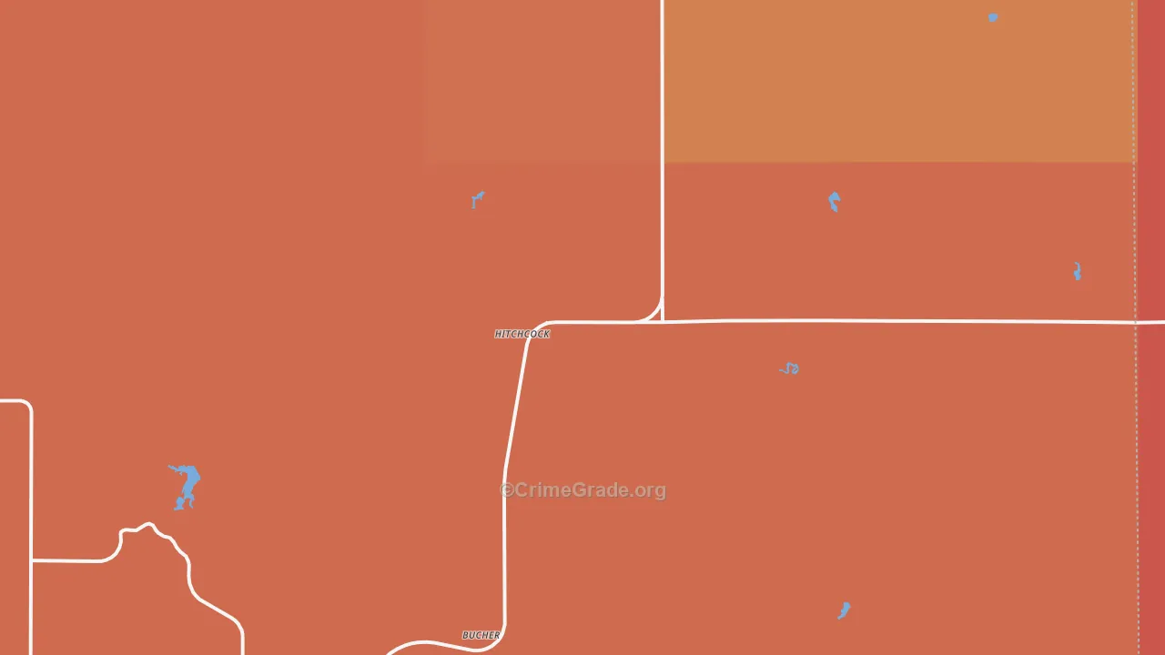 73744, OK Map of Drug-Related Crime Rates
