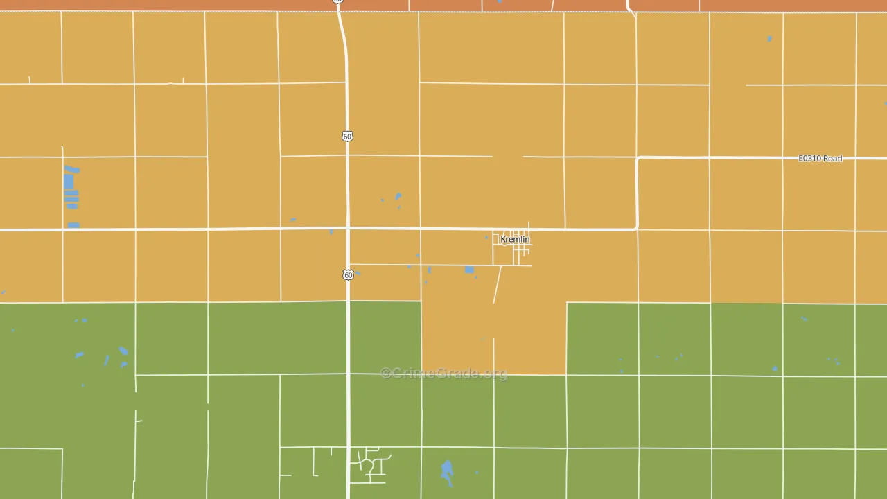 73753, OK Map of Drug-Related Crime Rates
