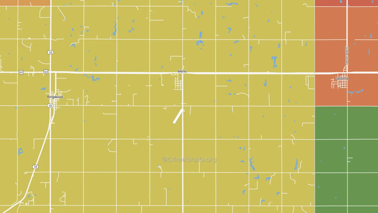 73760, OK Map of Drug-Related Crime Rates