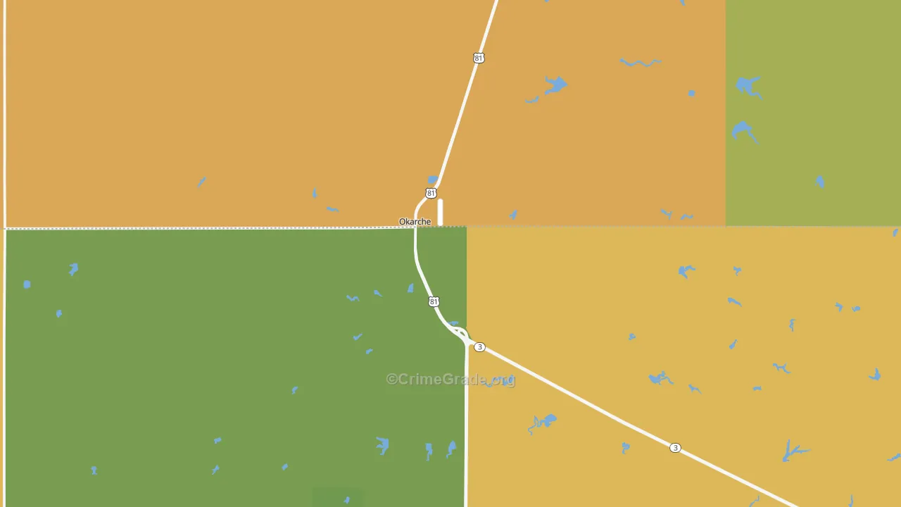 73762, OK Map of Drug-Related Crime Rates