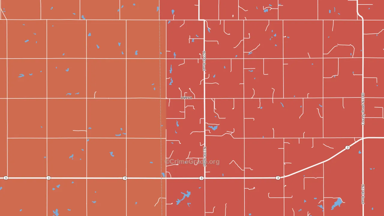 73764, OK Map of Drug-Related Crime Rates